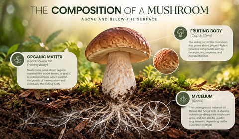 What Is a Mushroom Extract? Fruiting Body vs. Mycelium Explained