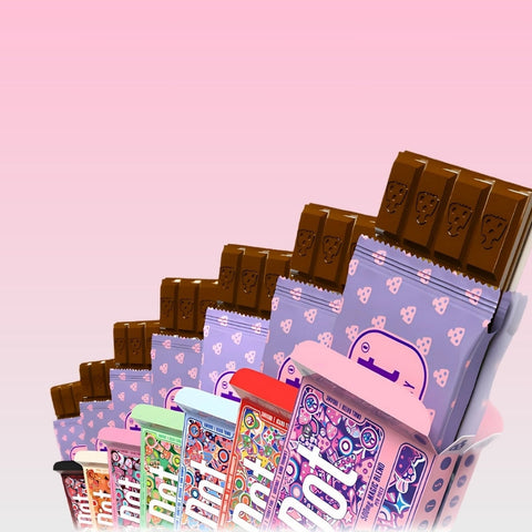 Alpha Fungi functional mushroom chocolate bar label showing lab-tested Lion's Mane and Reishi extracts