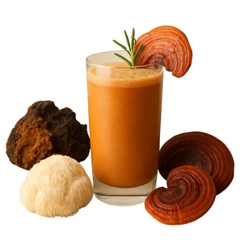 Mushroom drinks at Alpha Fungi
