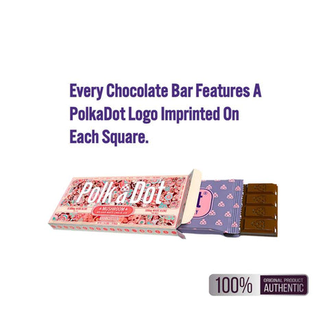 Polkadot Raspberry Muffin Magic Mushroom Chocolate Bar