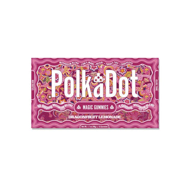 Polkadot Magic Mushroom Gummies Dragonfruit Lemonade – tropical dragonfruit lemonade gummy with sweet-tart mushroom blend