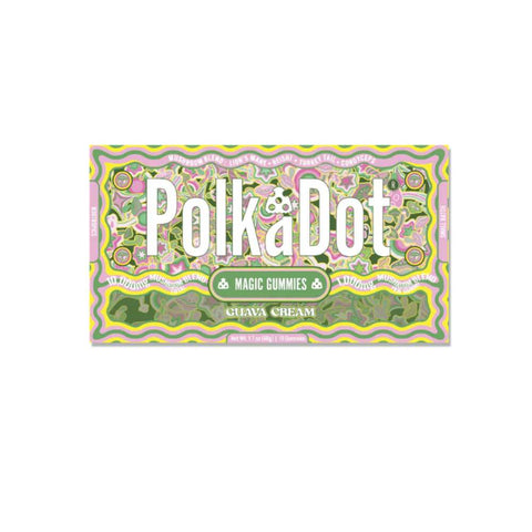 Polkadot Magic Mushroom Gummies Guava Cream – smooth guava cream gummy with rich tropical taste and mushroom infusion