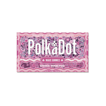 Polkadot Magic Mushroom Gummies Lychee Sour Fizz – sour lychee gummy with fizzy zing and mushroom-infused experience