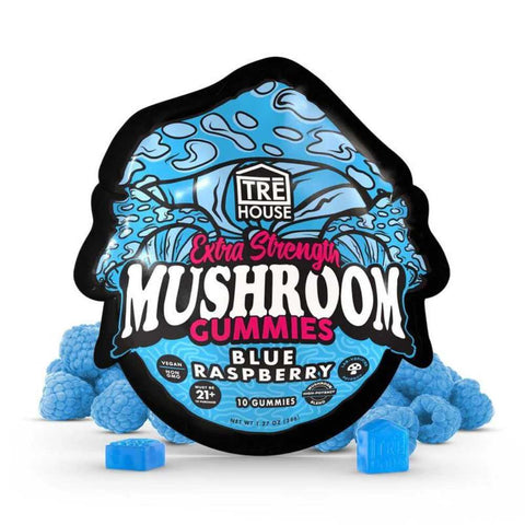 Tre House Blue Raspberry Magic Mushroom Gummies