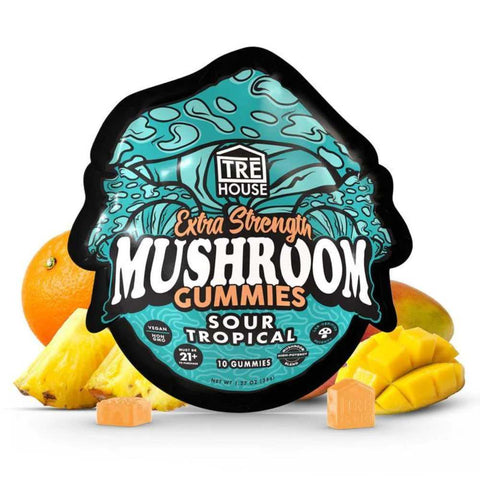 Tre House Sour Tropical Magic Mushroom Gummies