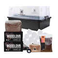North Spore Max Yield Bins Wood Lovr monotub kit with hardwood substrate and accessories