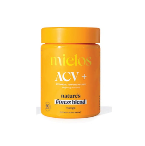 Mielos Botanical Terpene ACV+ Infused Gummies 60-count wellness bottle