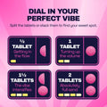 Ferris Wheel Pink Stardust party tablets 2-pack for social energy and wellness.