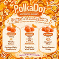PolkaDot Nootropics Gummies Orange Creamsicle suggested serving size and dosage guide Alpha Fungi