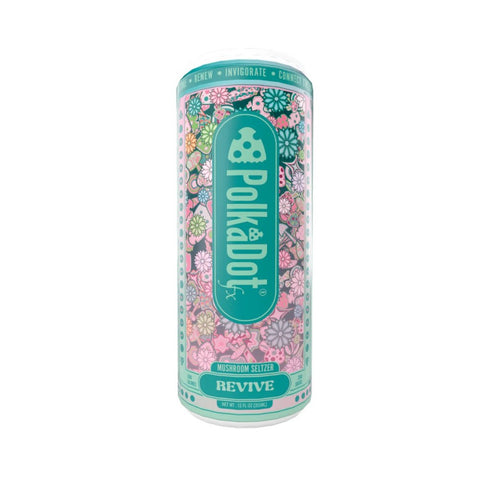 Polkadot Mushroom “Revive” Seltzer – Immune + Energy + Clarity Functional Drink