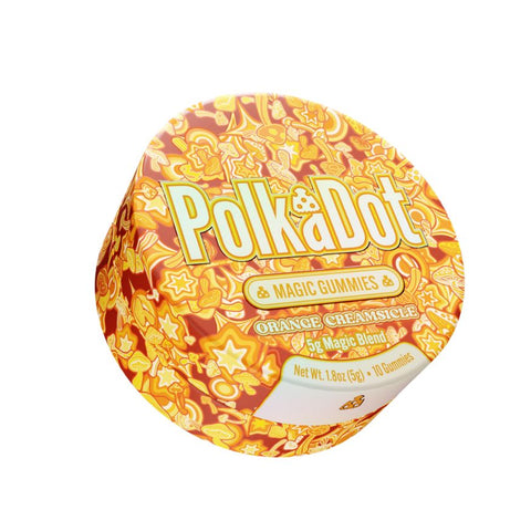 Polkadot Orange Creamsicle Magic Mushroom Gummies 10-Pack