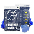 Road Trip Desert Stardust Mushroom Gummies – Blue Razz flavor with bold berry tang, mushroom infusion, and balanced psychedelic-inspired vibes