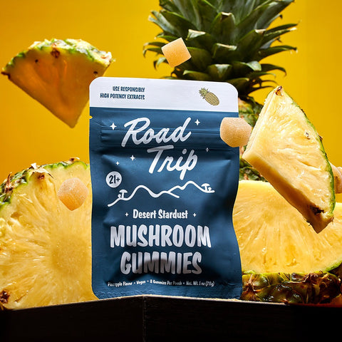 Road Trip Pineapple Mushroom Gummies 8-Pack