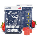 Road Trip Desert Stardust Mushroom Gummies – Strawberry flavor with sweet berry taste, mushroom nootropic blend, and mind-elevating psychedelic-like effects