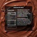 TRE House Extra Strength Mushroom Chocolate Bar Chocolate Milk rear view with active mushroom ingredients and nutrition facts panel